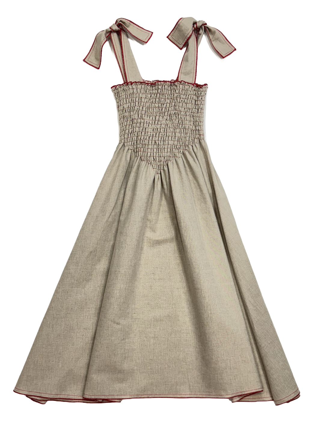 Vestido Lola Lino Crudo