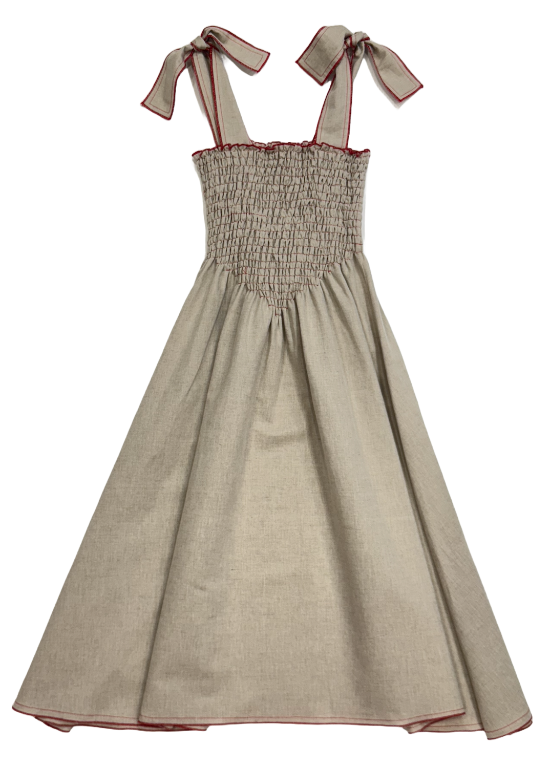 Vestido Lola Lino Crudo