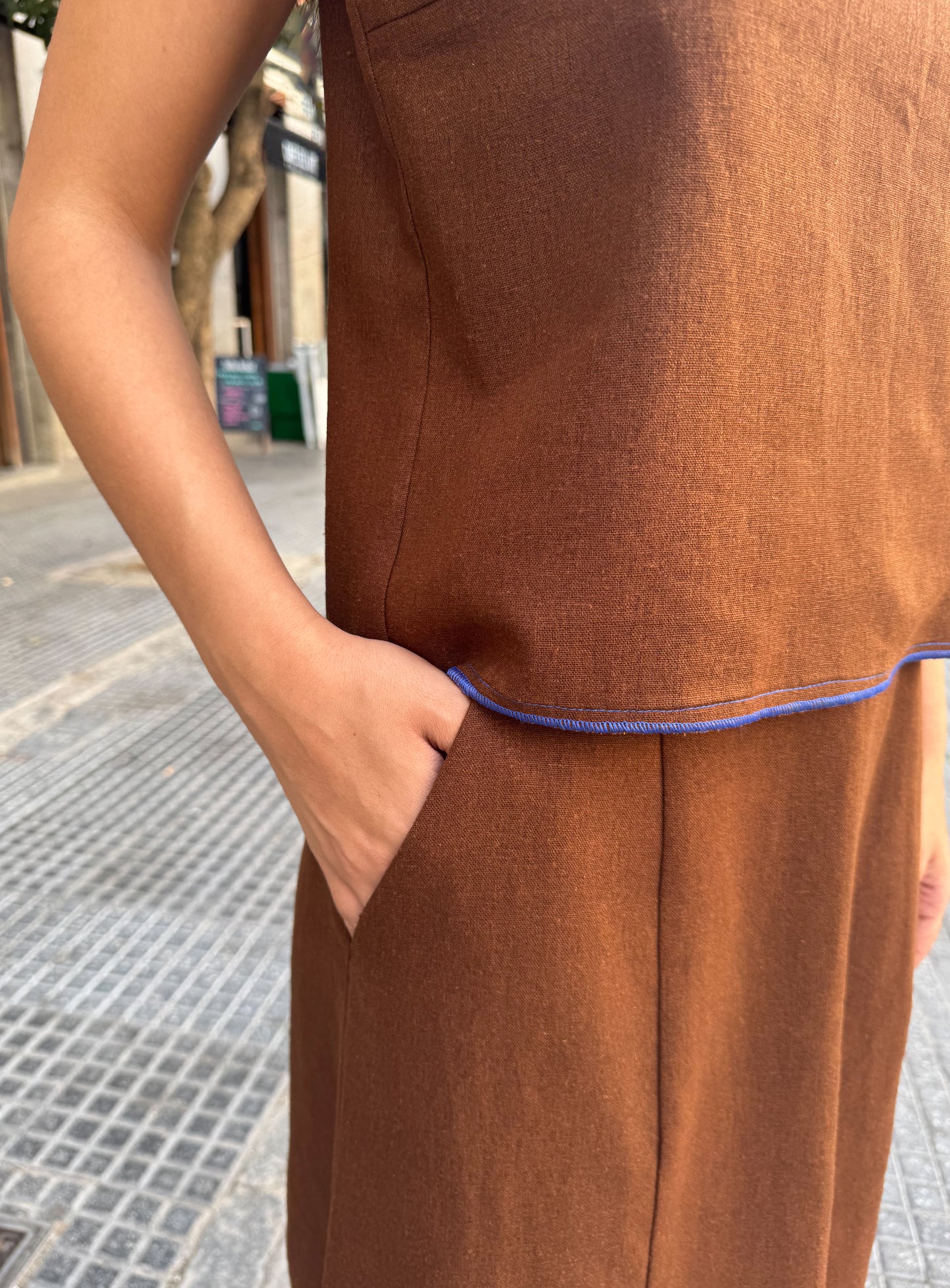 Falda Lino