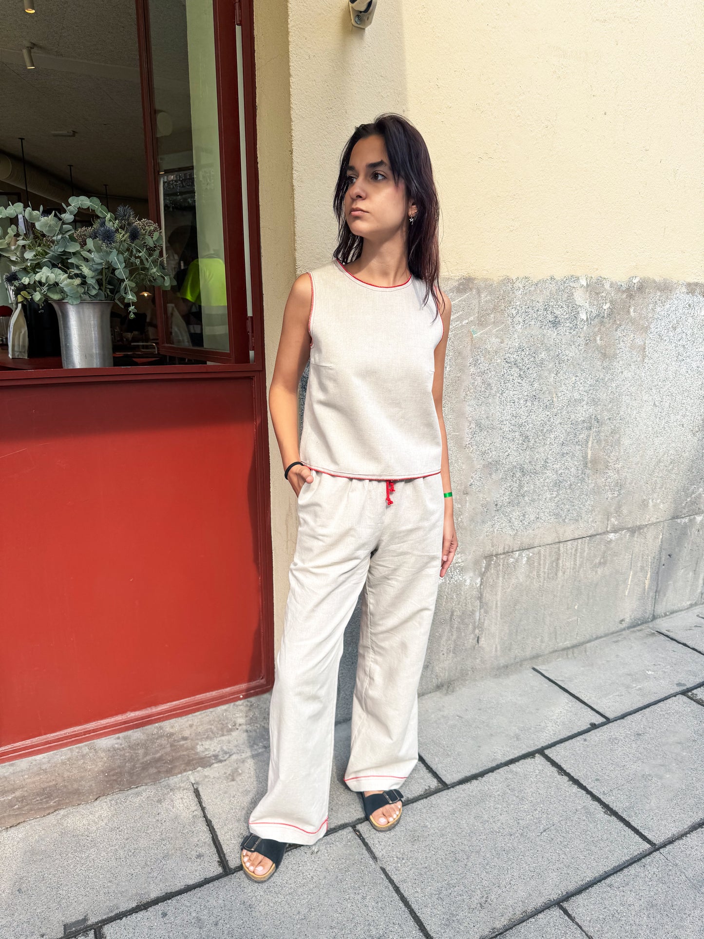 Pantalón Simón Lino Crudo