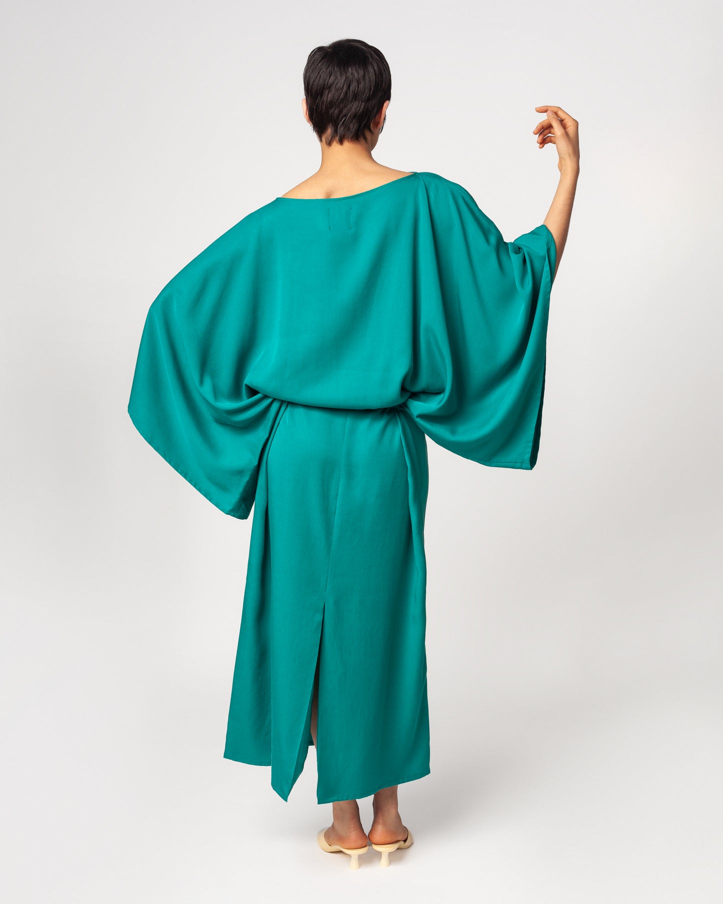 Vestido Aoki Verde Turquesa