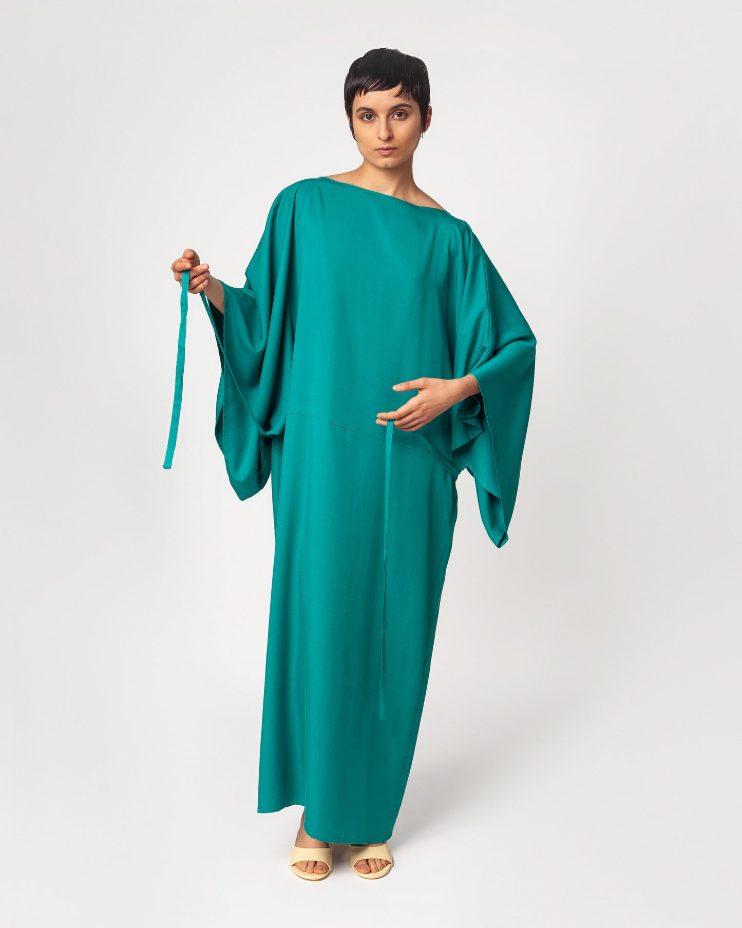 Vestido Aoki Verde Turquesa
