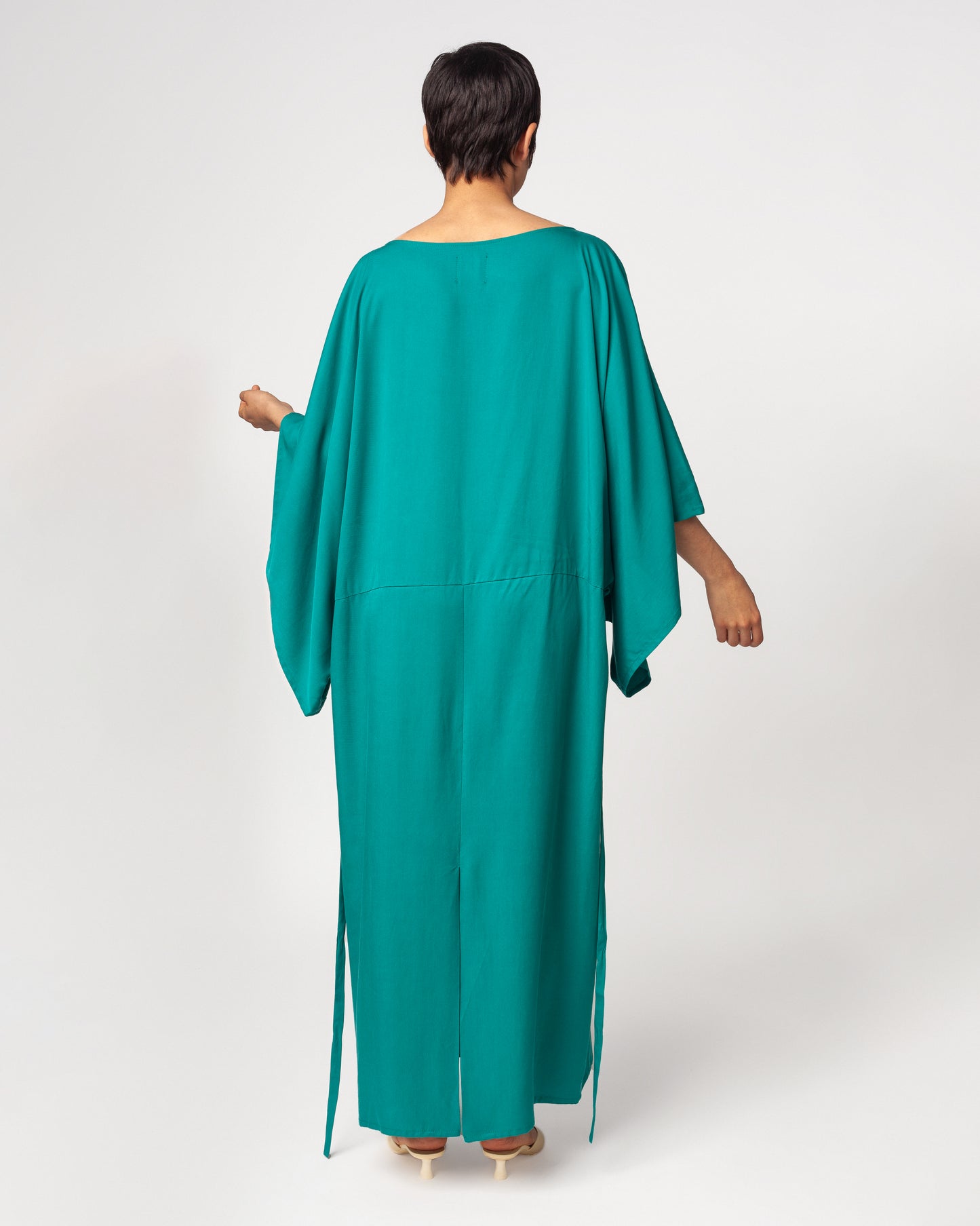 Vestido Aoki Verde Turquesa