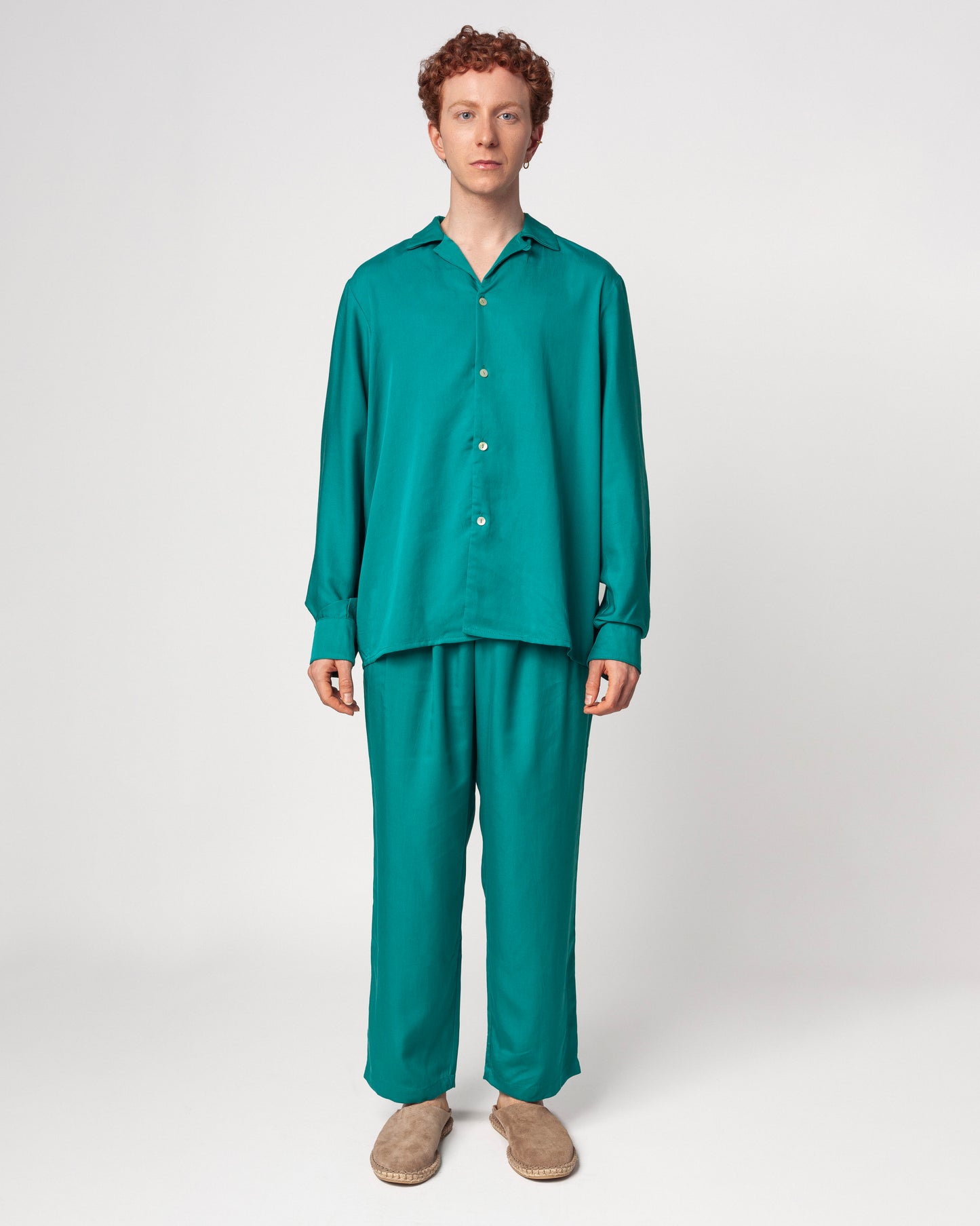 Camisa Simón Verde Turquesa