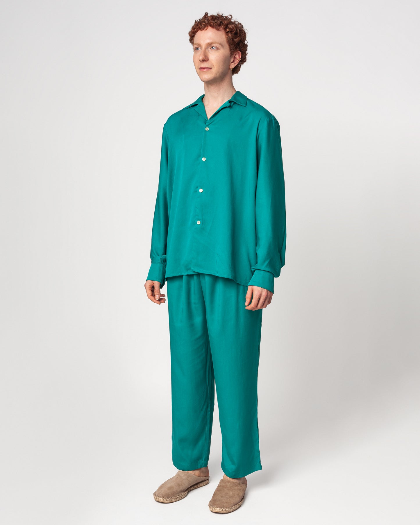 Camisa Simón Verde Turquesa