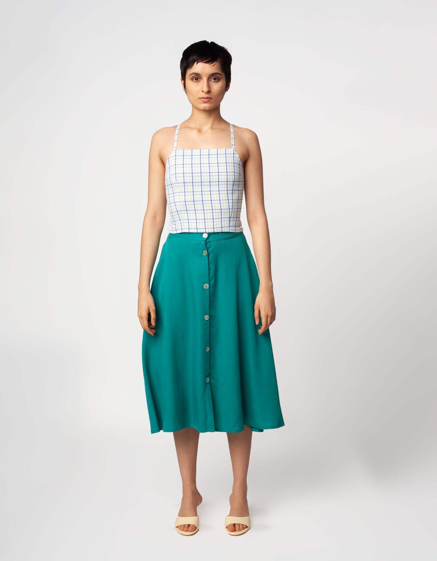 Falda Martina Verde Turquesa