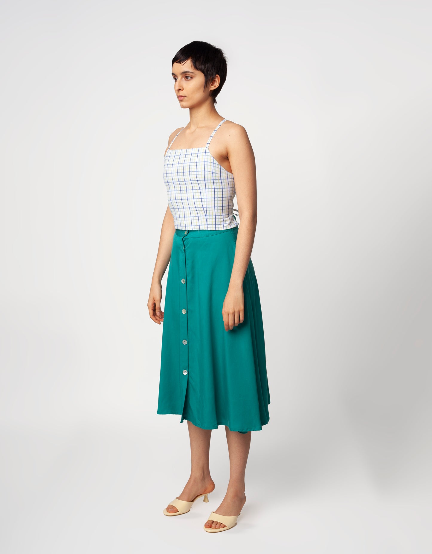 Falda Martina Verde Turquesa