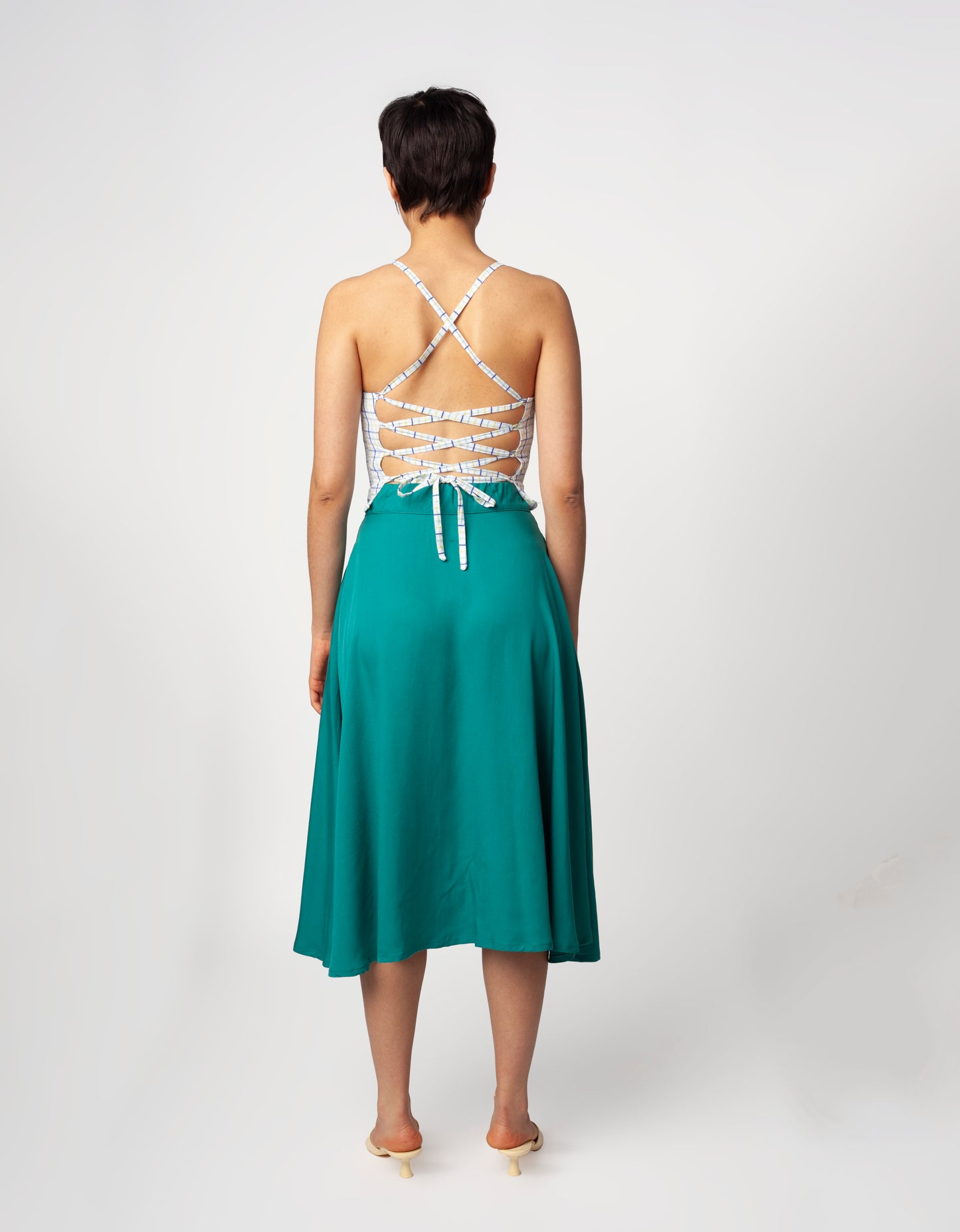 Falda Martina Verde Turquesa