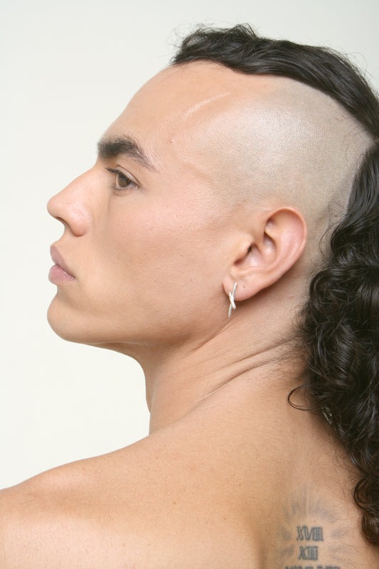 Pendiente Agar-agar Plata