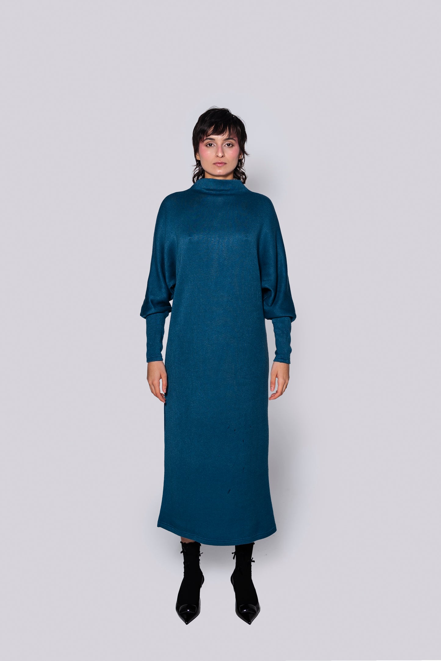 Vestido Murcielago Azul