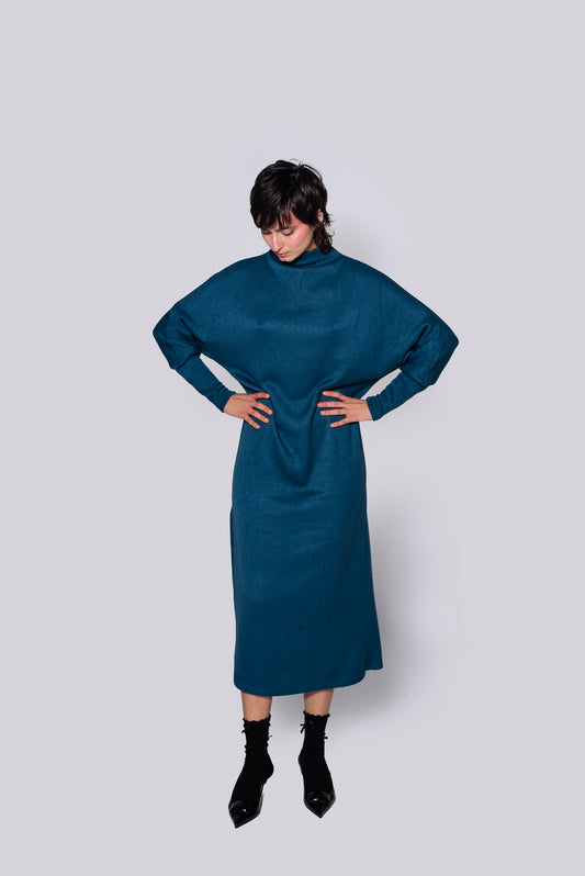 Vestido Murcielago Azul