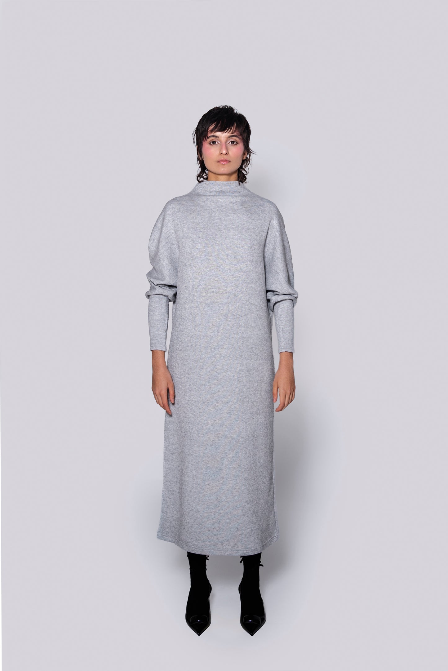 Vestido Murcielago Gris