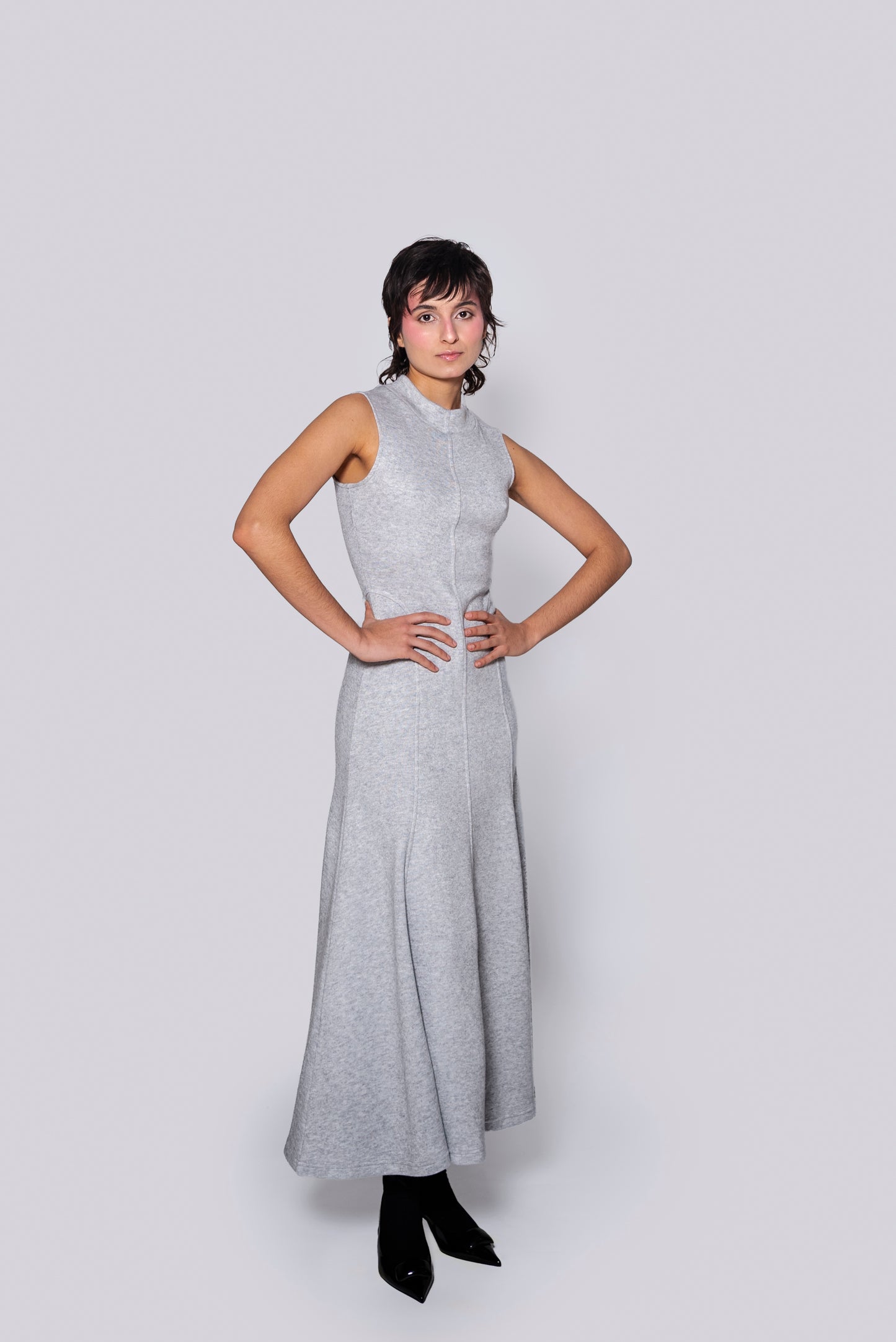 Vestido Tulipan Gris