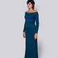 Vestido Bardot Azul